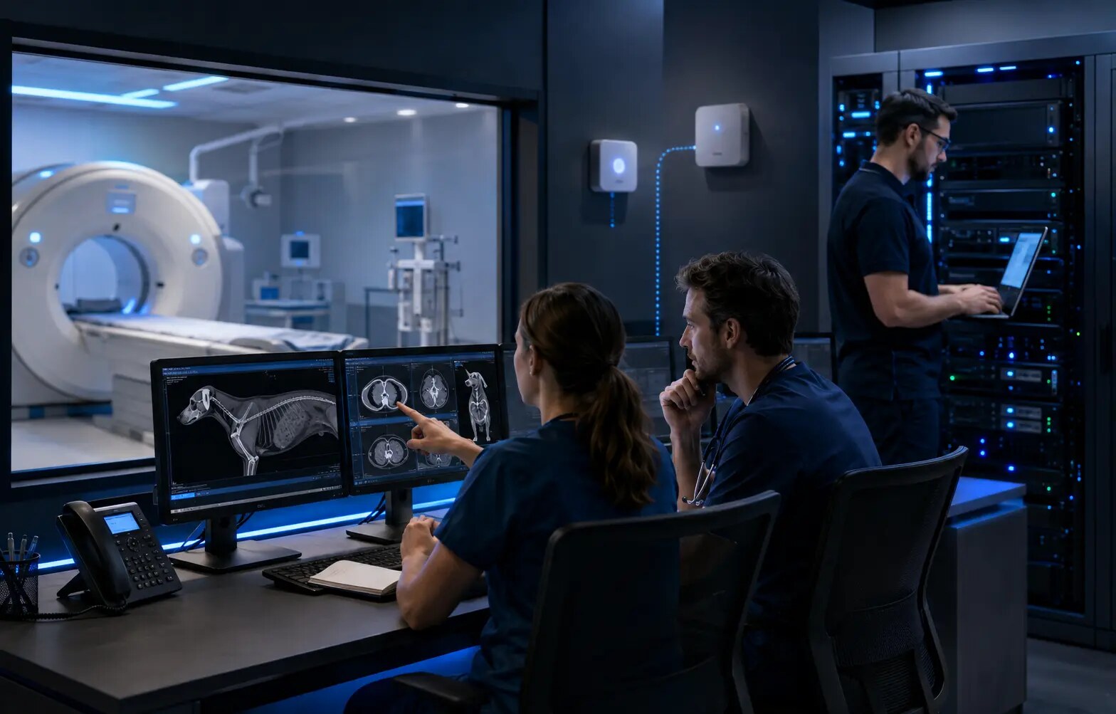 Vernetzte medizinische IT in einer modernen Klinik